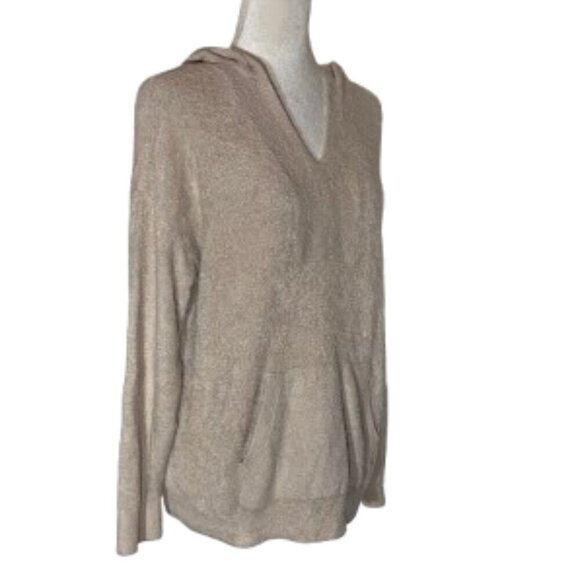 Barefoot Dreams CozyChic Hooded Pullover Sweater Women's Large - Picture 2 of 8